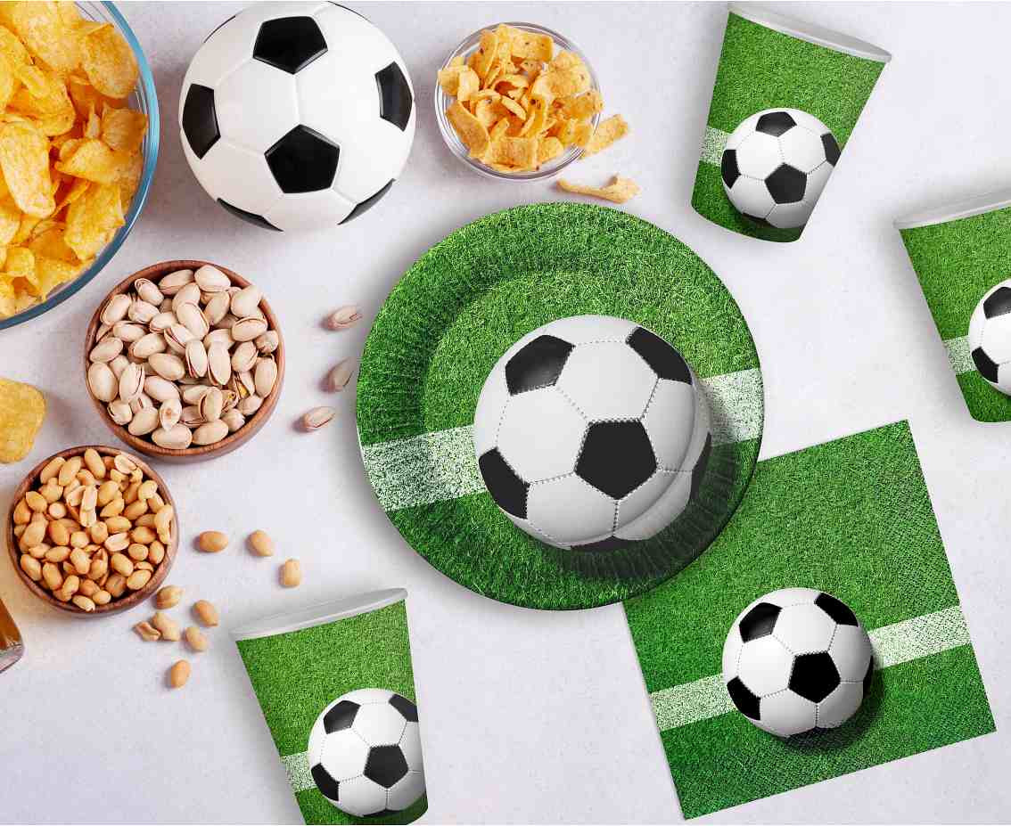 Paper napkins Football, 33x33 cm, 20 pcs